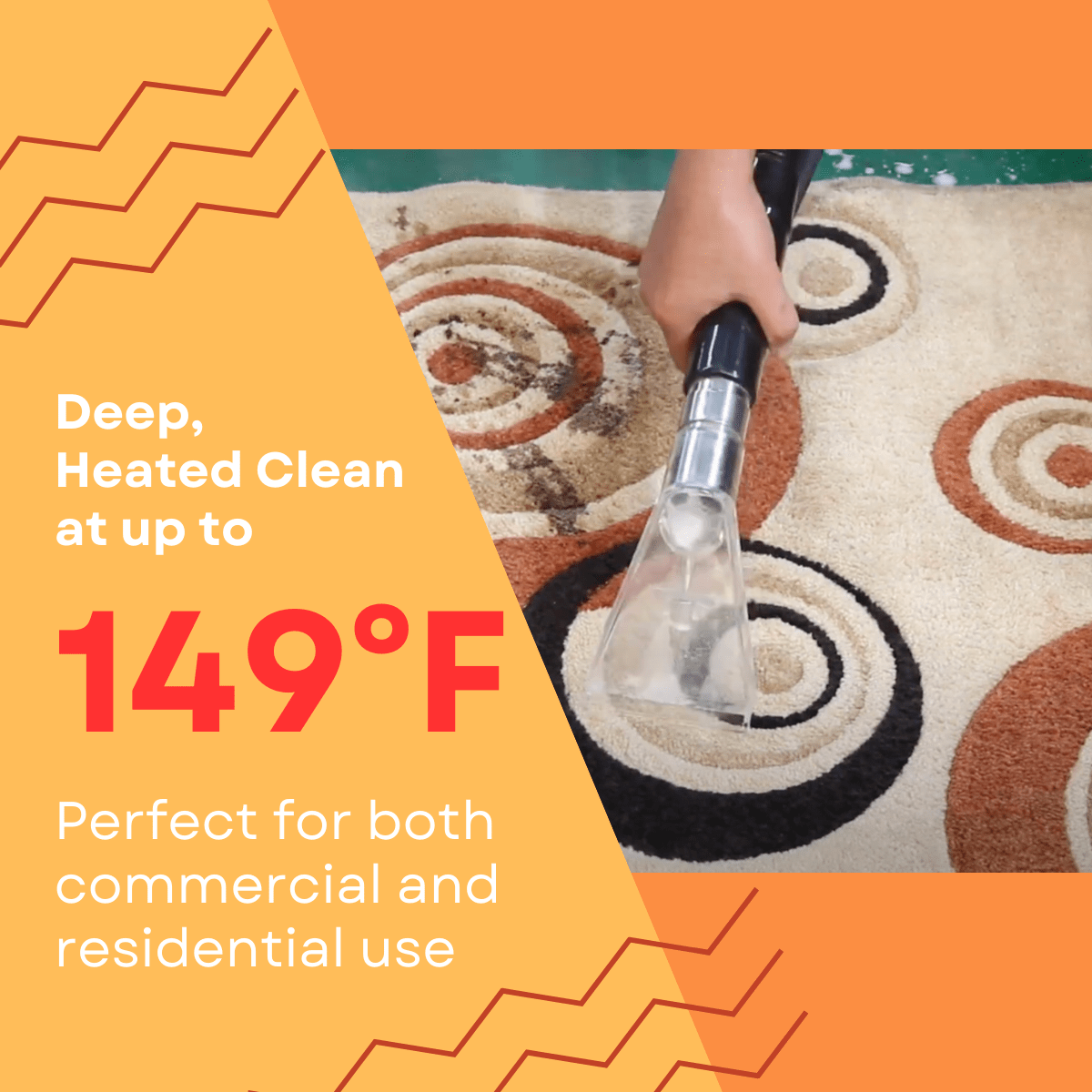 Heated Carpet and Upholstery Extractor