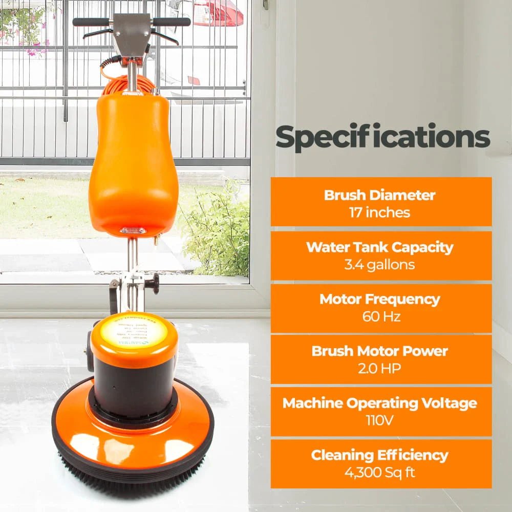17" Floor Scrubber & Buffer