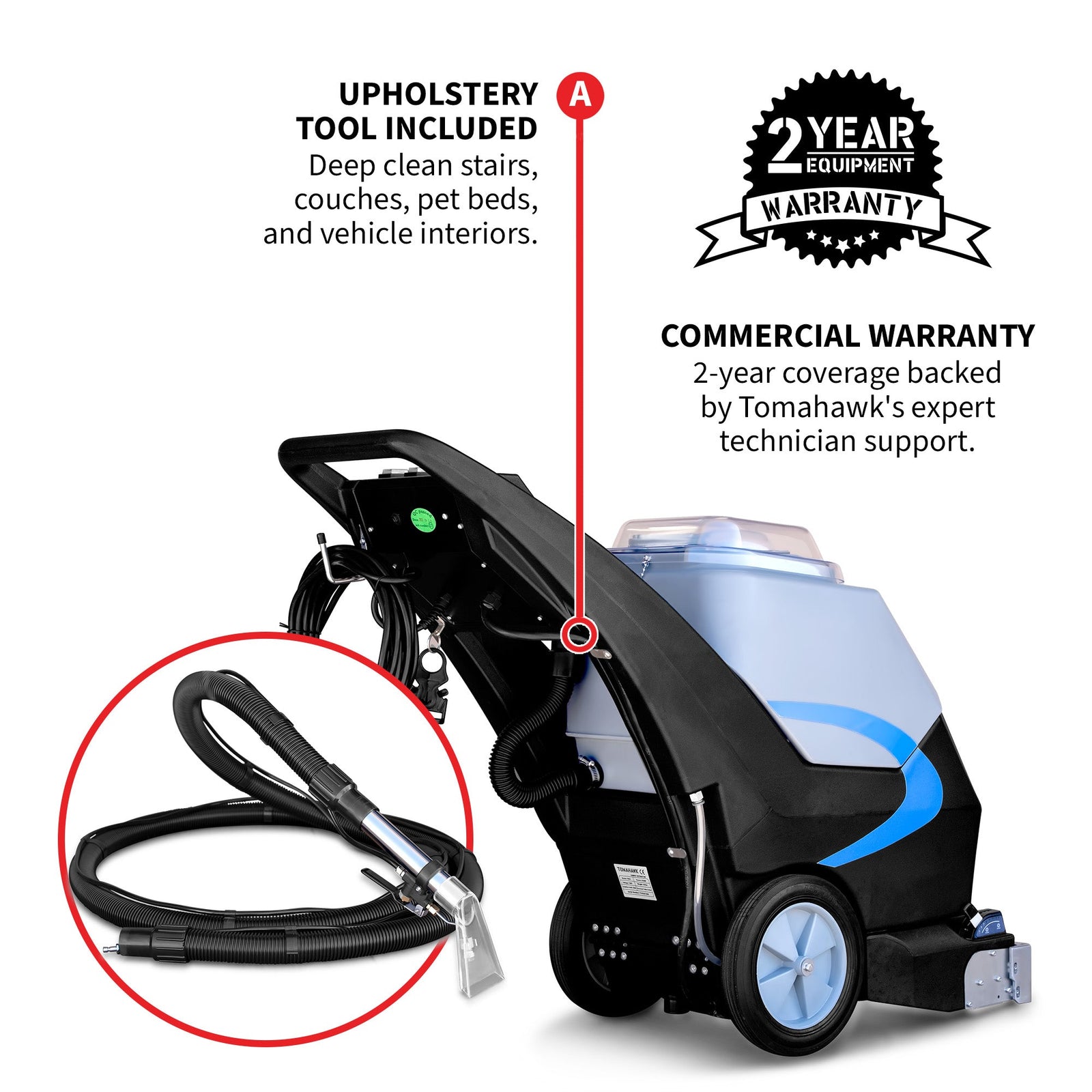 3-in-1 Commercial Carpet Extractor