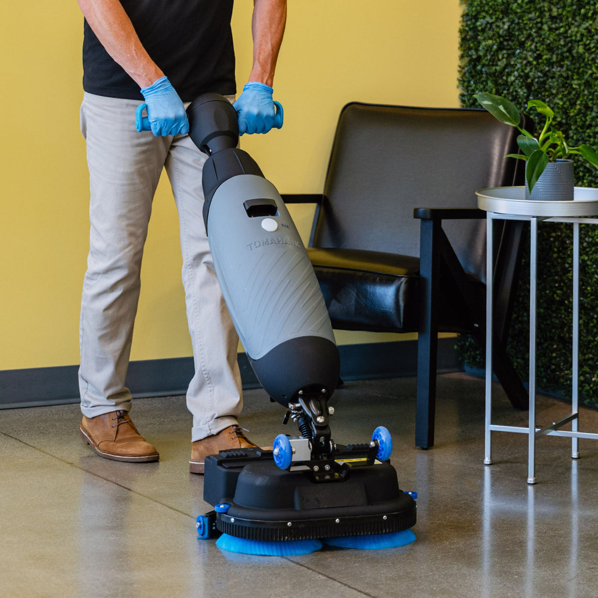 Electric Floor Scrubber (Battery Powered)