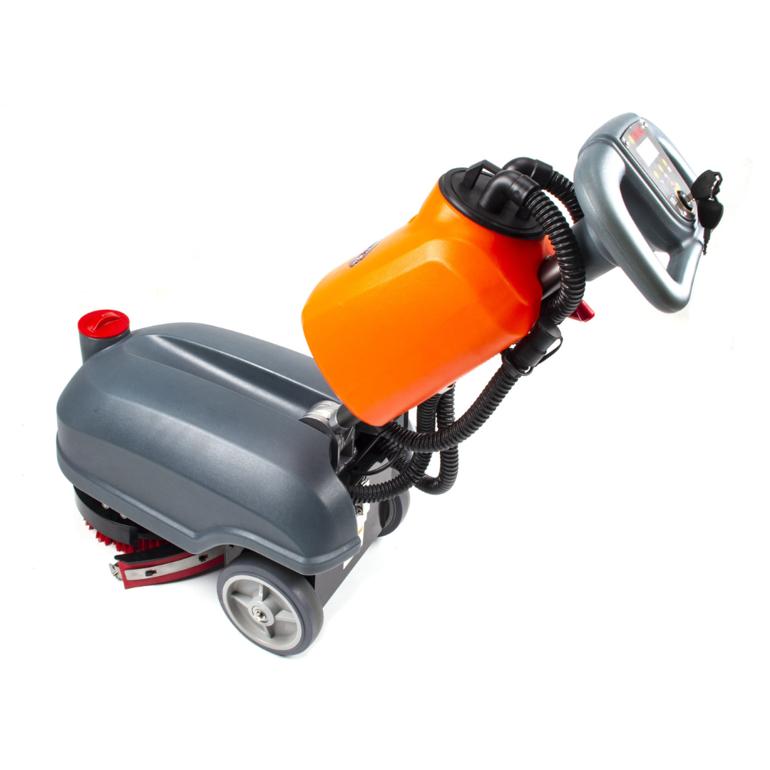 RT15 14" Commercial Compact Floor Scrubber Machine, 14500 sqft/h, 4-Gal Sewage Tank, Efficient Cleaning for Hard Floors
