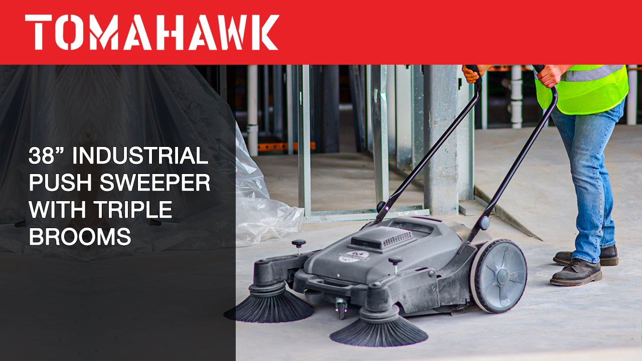 Commercial 38" Push Sweeper