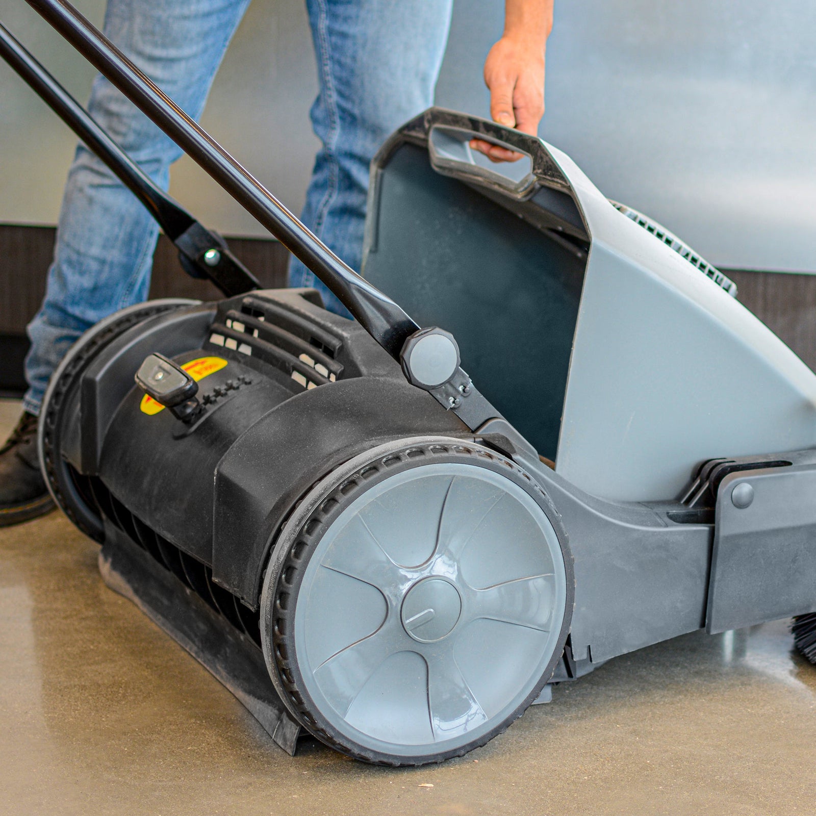 Commercial 38" Push Sweeper