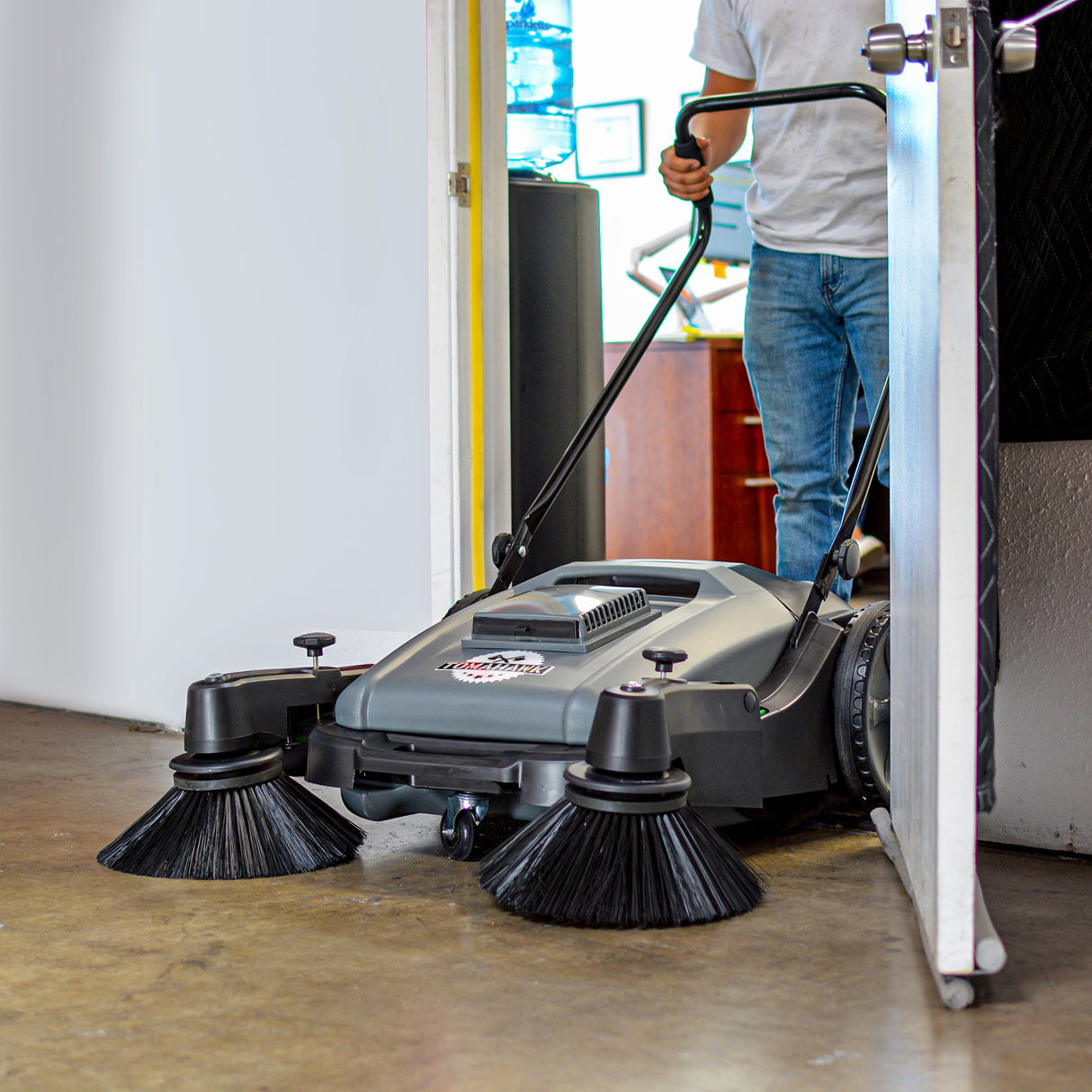 Commercial 38" Push Sweeper