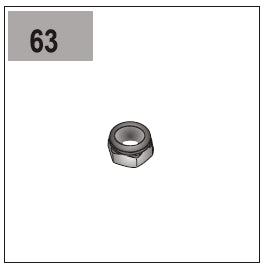 Part E/G-63 (Nut M4)