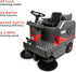 SM1250 49" Ride-on Industrial Floor Sweeper