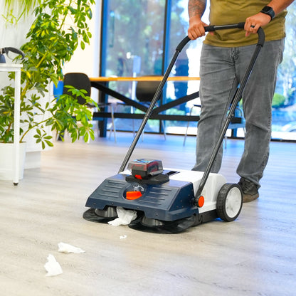 22" Battery Powered Push Sweeper - 18V Lithium-Ion