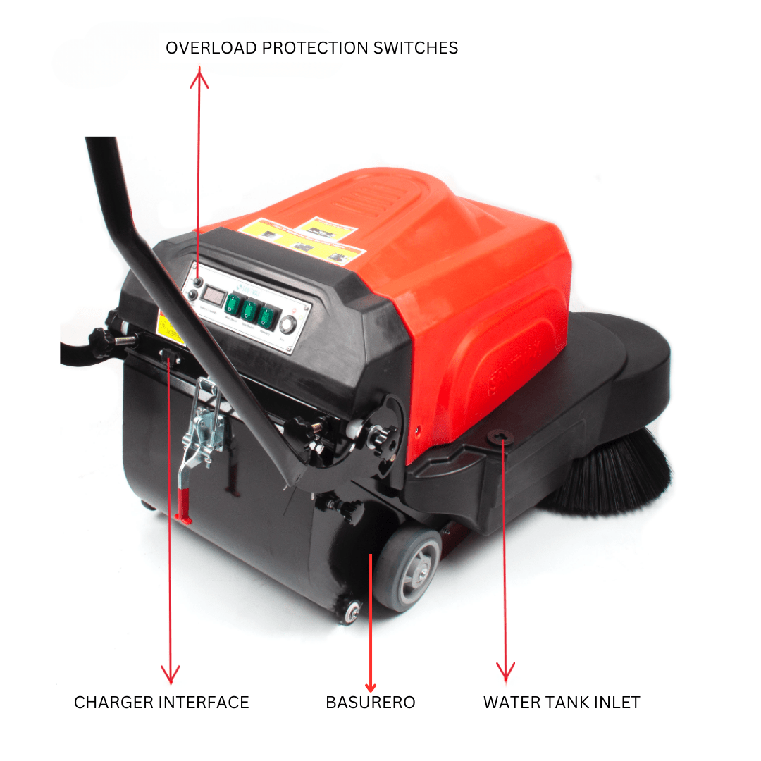 41" Battery Powered Walk-behind Floor Sweeper
