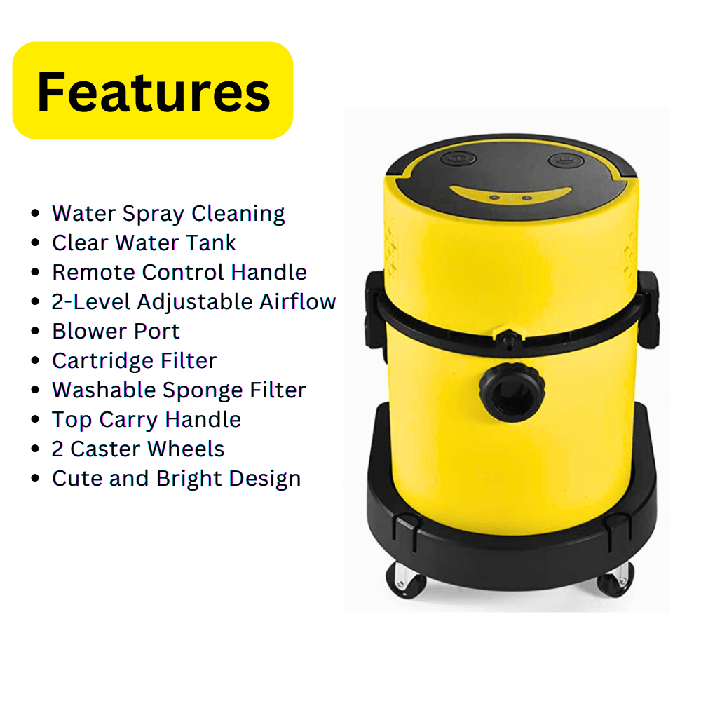 Wet Dry Shampoo Vacuum