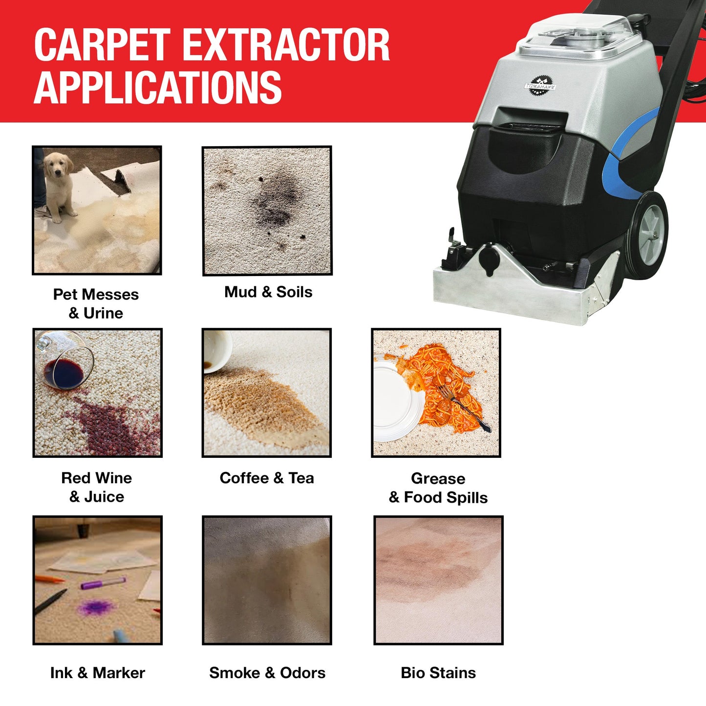 3-in-1 Commercial Carpet Extractor