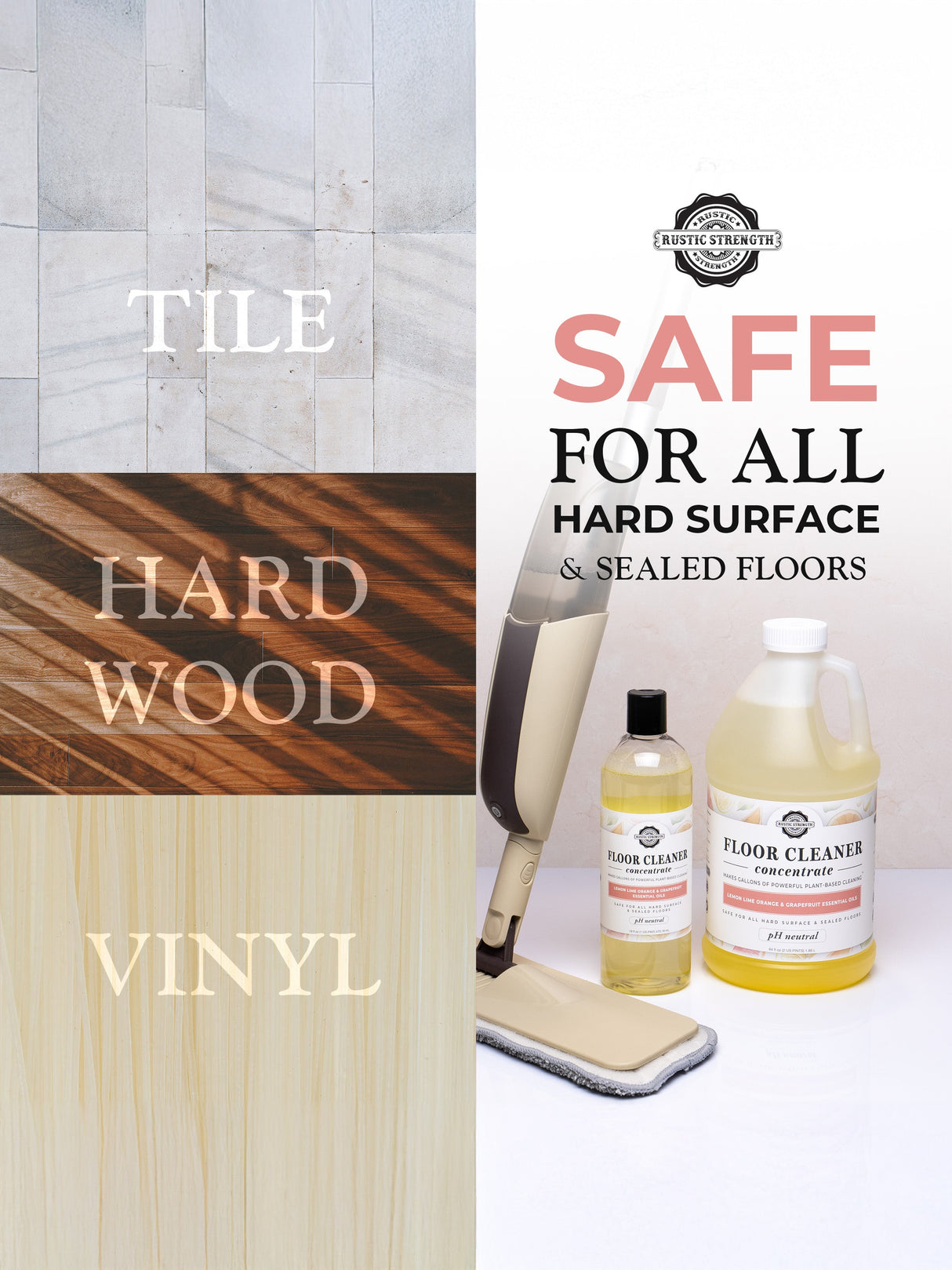 Floor Cleaner Concentrate | Lavender, Lemon & Mint