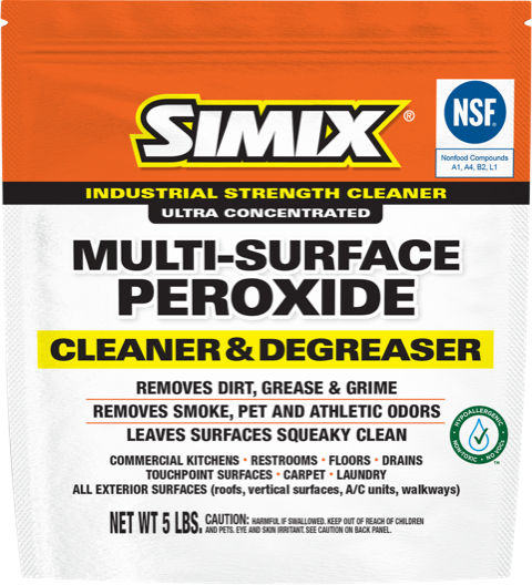 Simix Multi Surface Peroxide Cleaner & Degreaser (Case of 4 Five Pound Bags)
