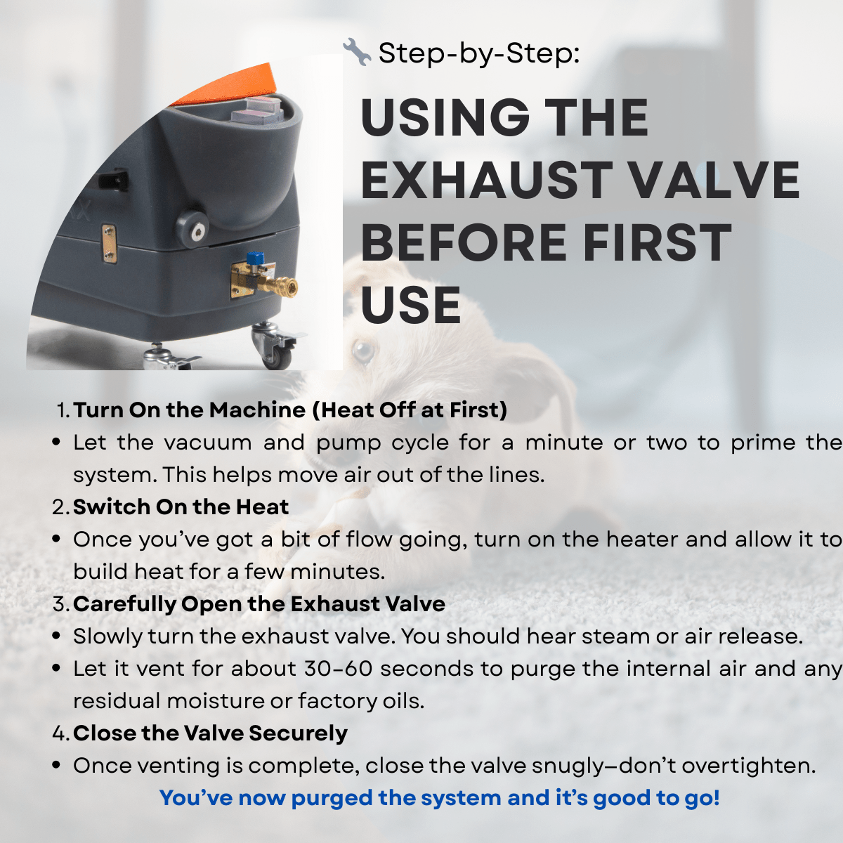 Heated Carpet and Upholstery Extractor