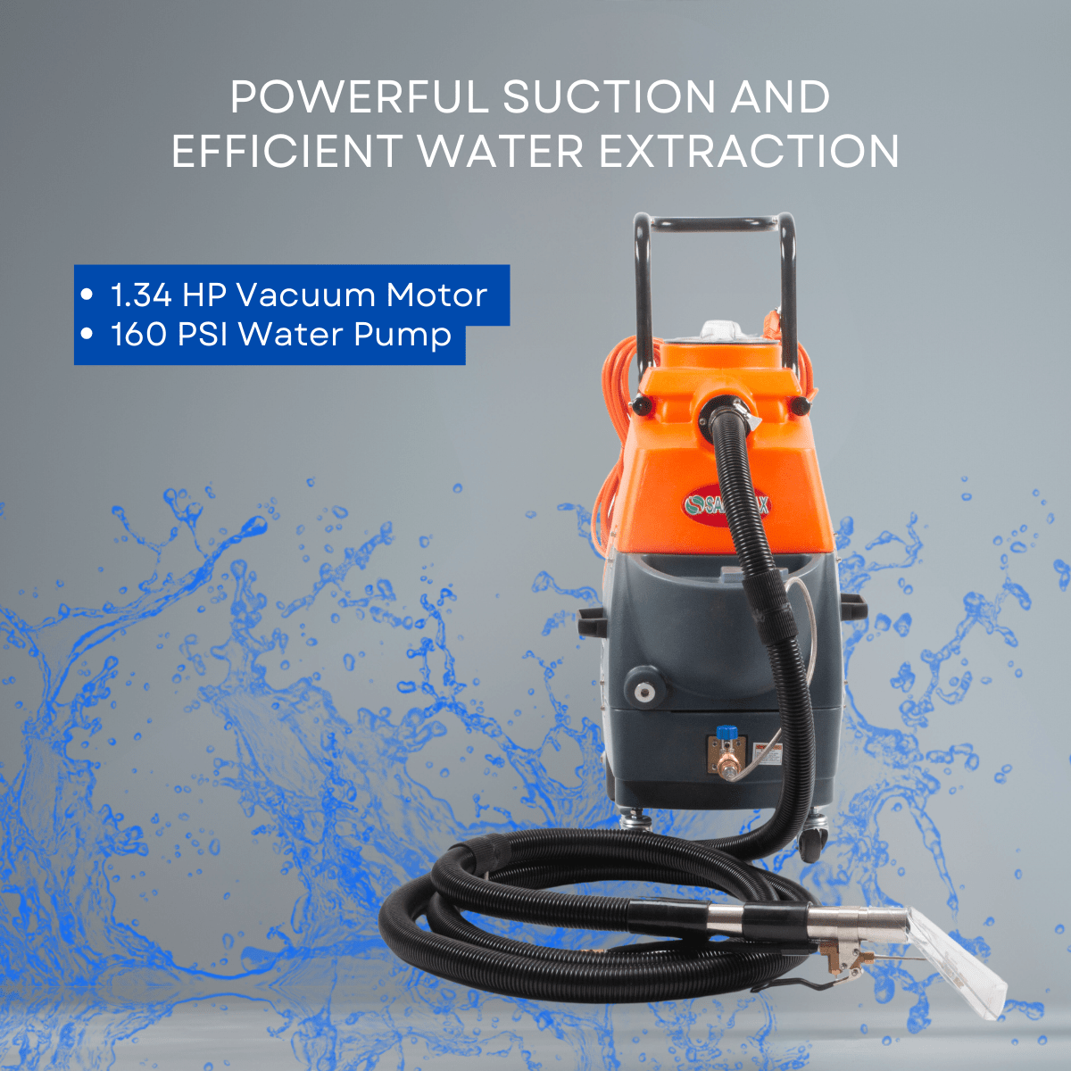 Heated Carpet and Upholstery Extractor