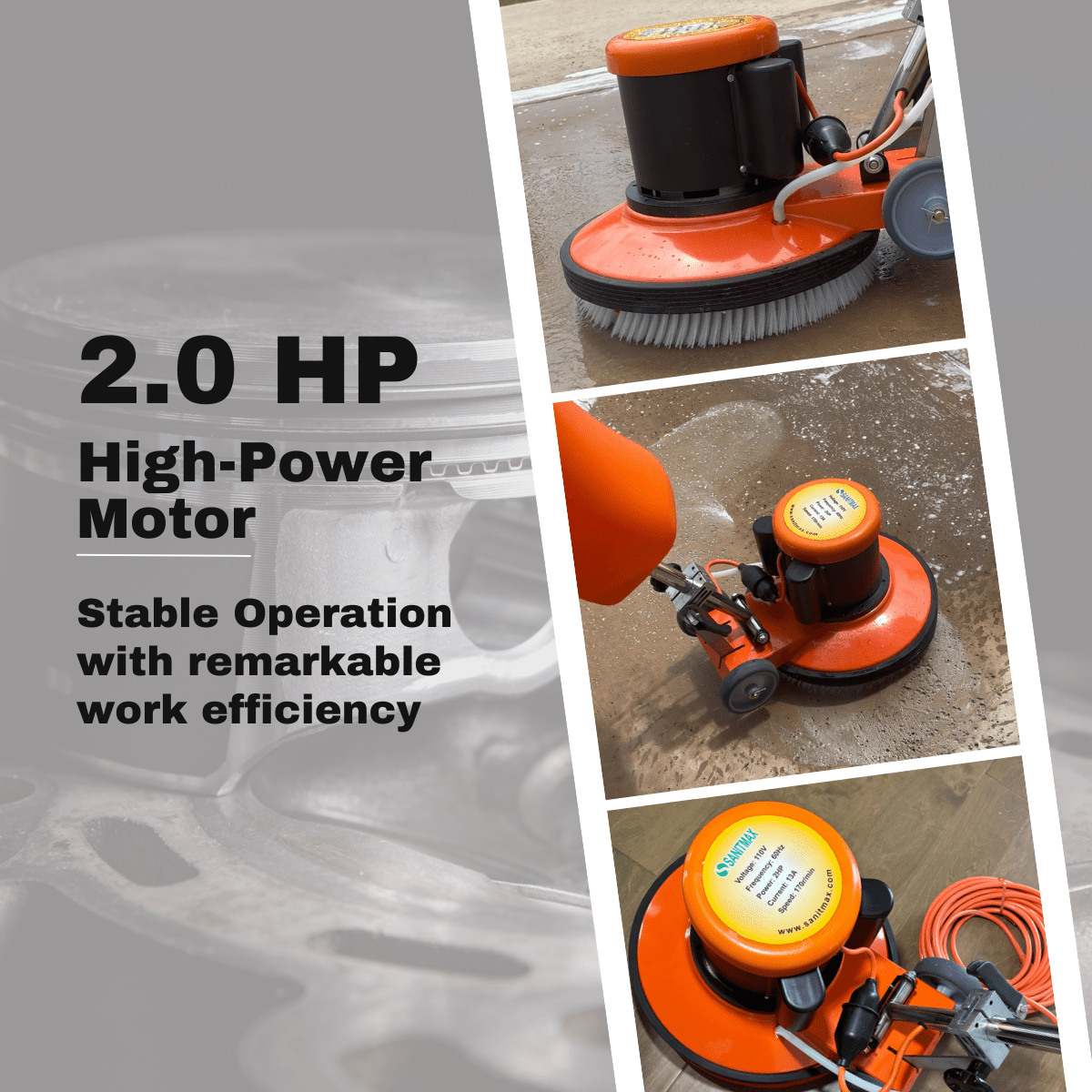 17" Floor Scrubber & Buffer