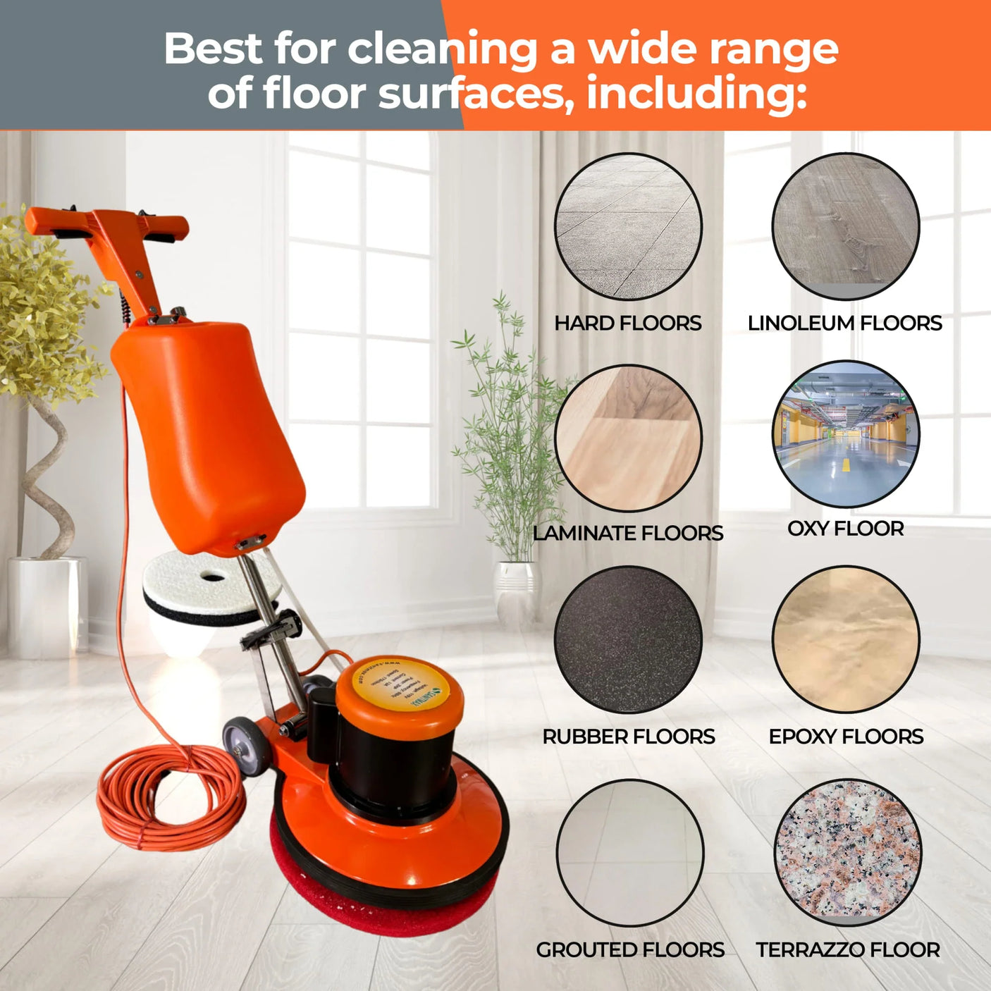 17" Floor Scrubber & Buffer