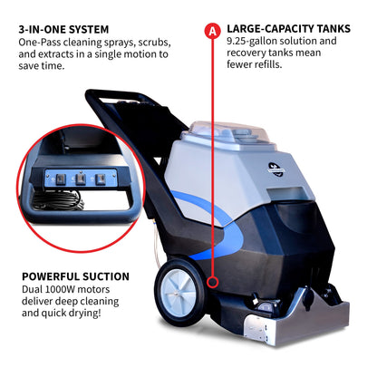 3-in-1 Commercial Carpet Extractor