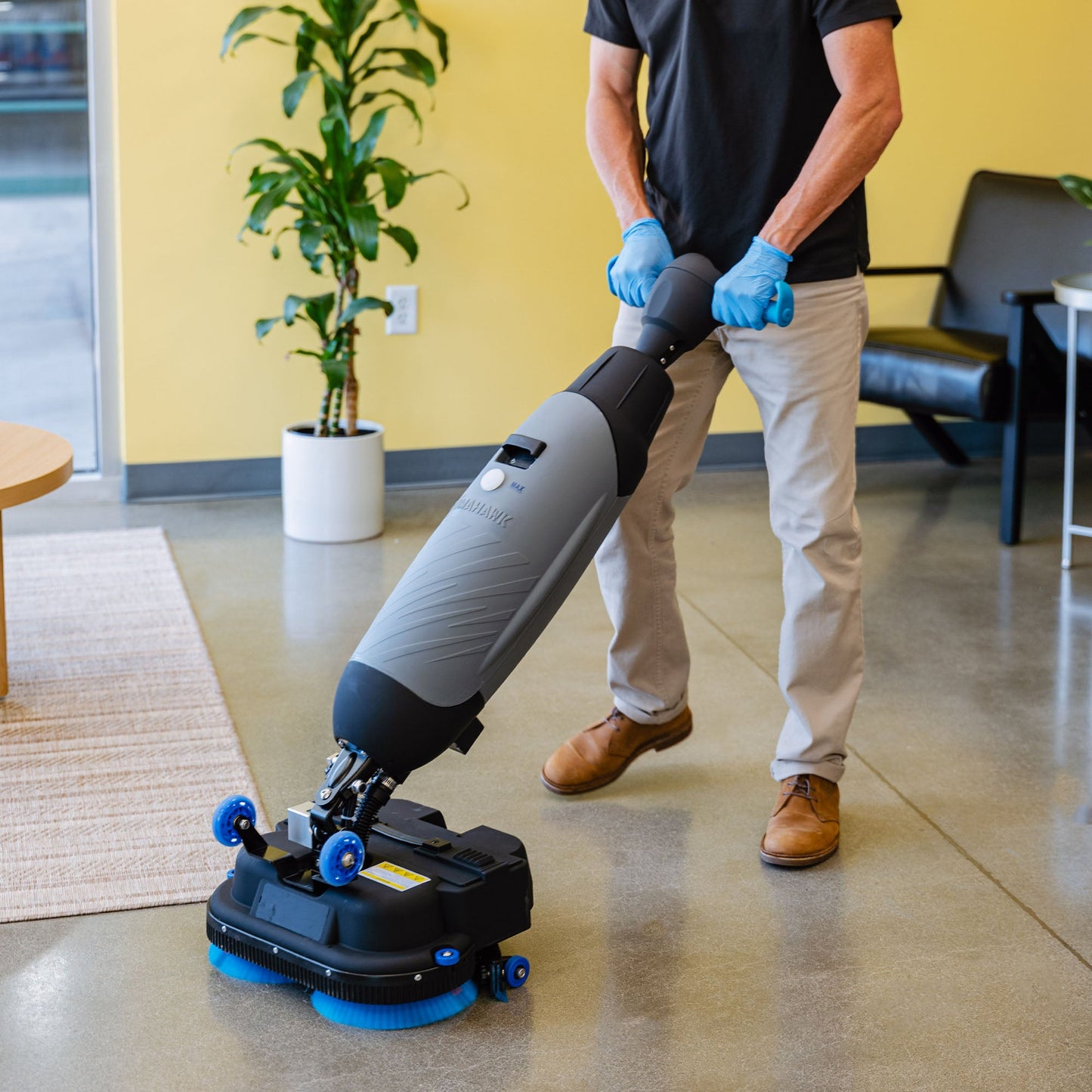 Electric Floor Scrubber (Battery Powered)