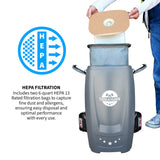 18V Battery Powered Backpack Vacuum 6L