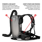 Electric Backpack Vacuum 6 qt