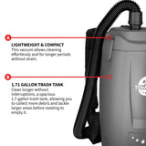 Electric Backpack Vacuum 6 qt