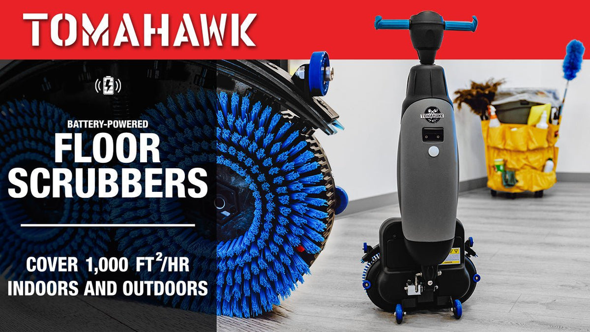 Electric Floor Scrubber (Battery Powered)