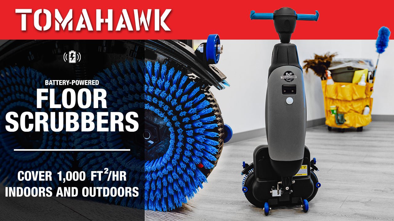 Electric Floor Scrubber (Battery Powered)