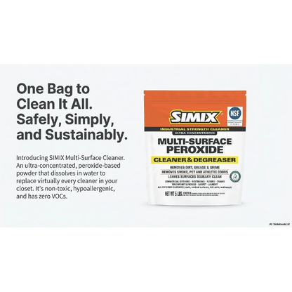 Simix Multi Surface Peroxide Cleaner & Degreaser (Case of 4 Five Pound Bags)