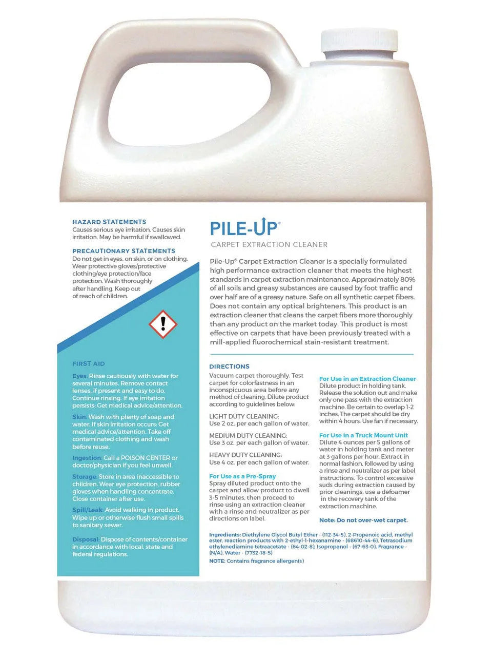 PileUp Carpet Extraction Cleaner - Gallon