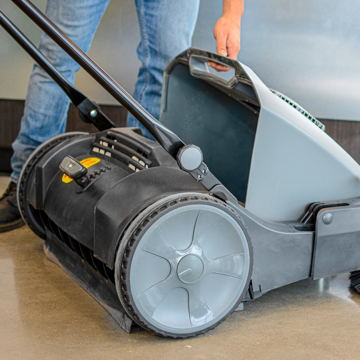 Commercial 38" Push Sweeper
