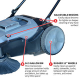 Commercial 38" Push Sweeper
