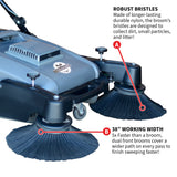 Commercial 38" Push Sweeper