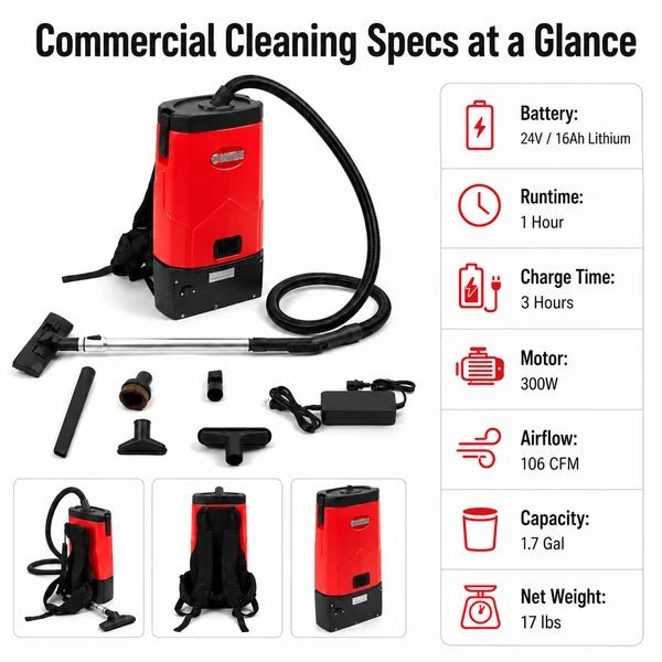 Backpack Vacuum (Battery Powered)