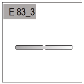 Part E-83-3 (Fixing Bar for TM3 handle)