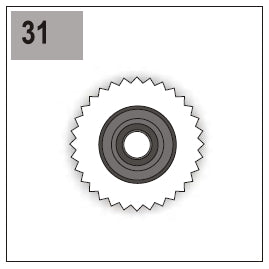 Part E/G-31 (Gear 48 Right w/ Bearing)