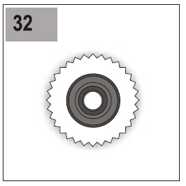 Part E/G-32 (Gear 48 Left w/ Bearing)