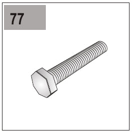 Part E/G-77 (Protective Plate Screw / Pack of 3)